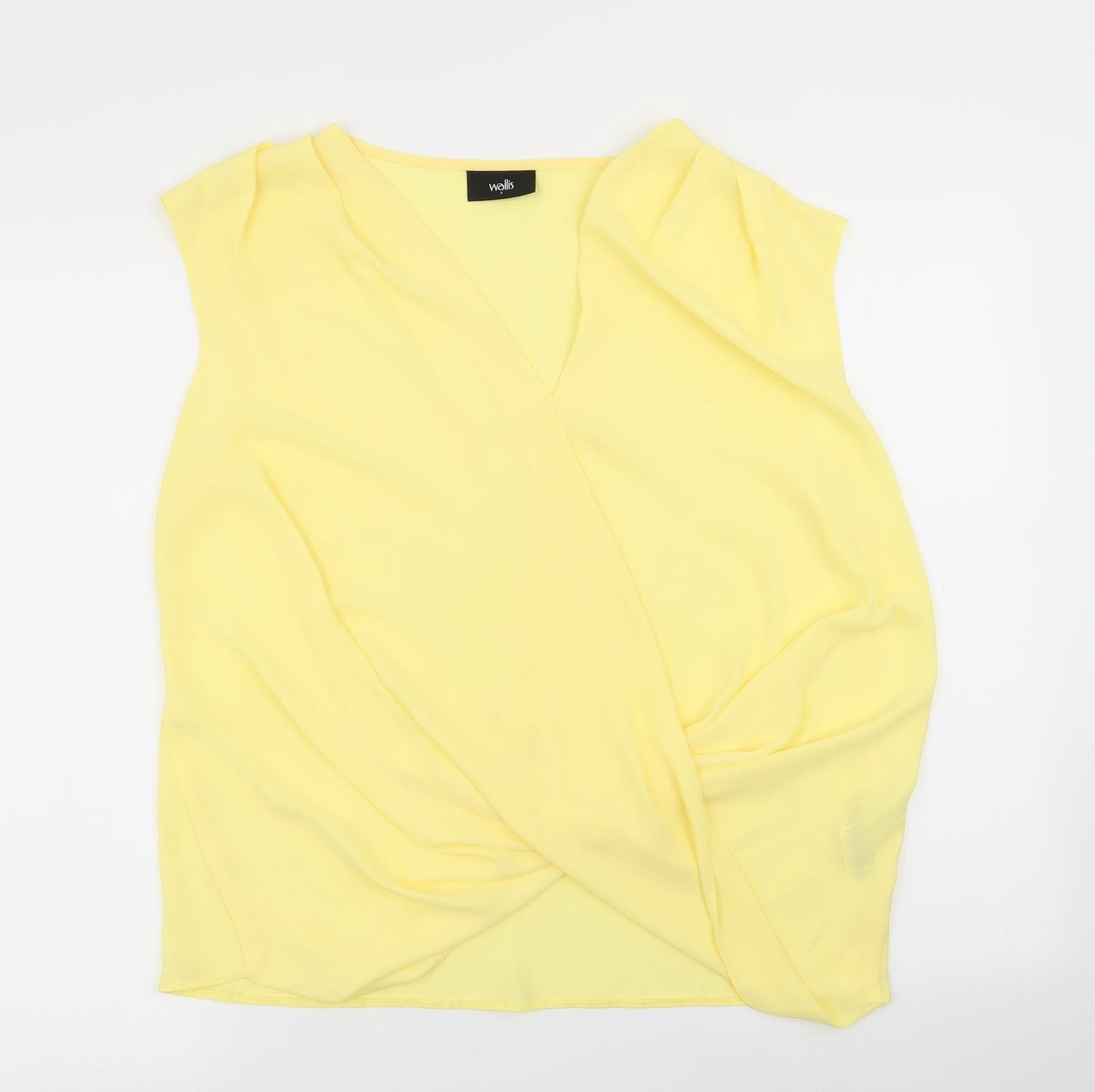 Wallis Womens Yellow   Basic Blouse Size S