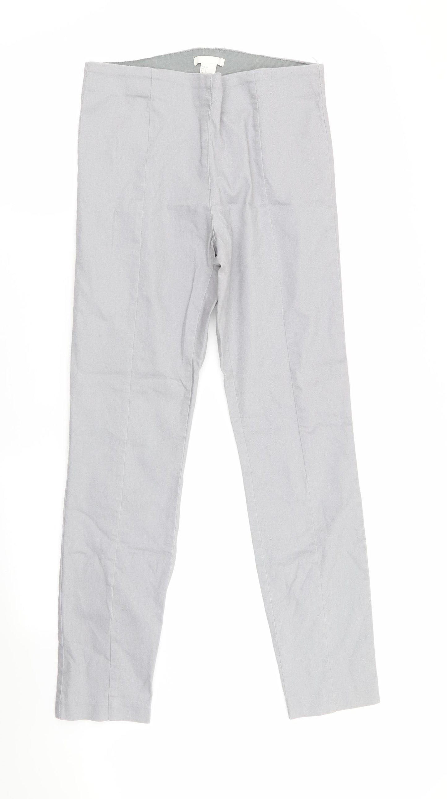 H&M Womens Grey   Trousers  Size 10 L29 in