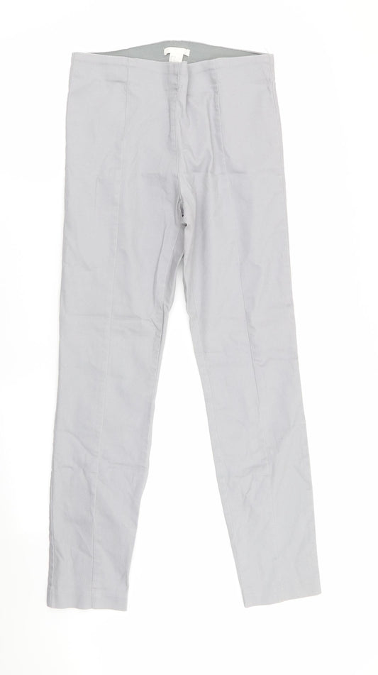 H&M Womens Grey   Trousers  Size 10 L29 in
