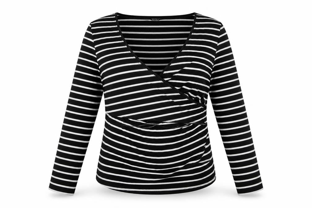 SheIn Womens Multicoloured Striped  Basic T-Shirt Size S