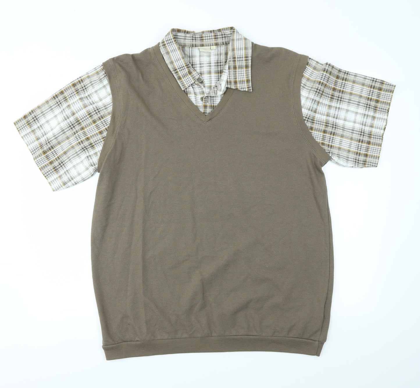 Cotton Traders Mens Brown   Pullover Sweatshirt Size L