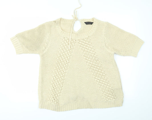 Dorothy Perkins Womens Ivory   Pullover Jumper Size 14