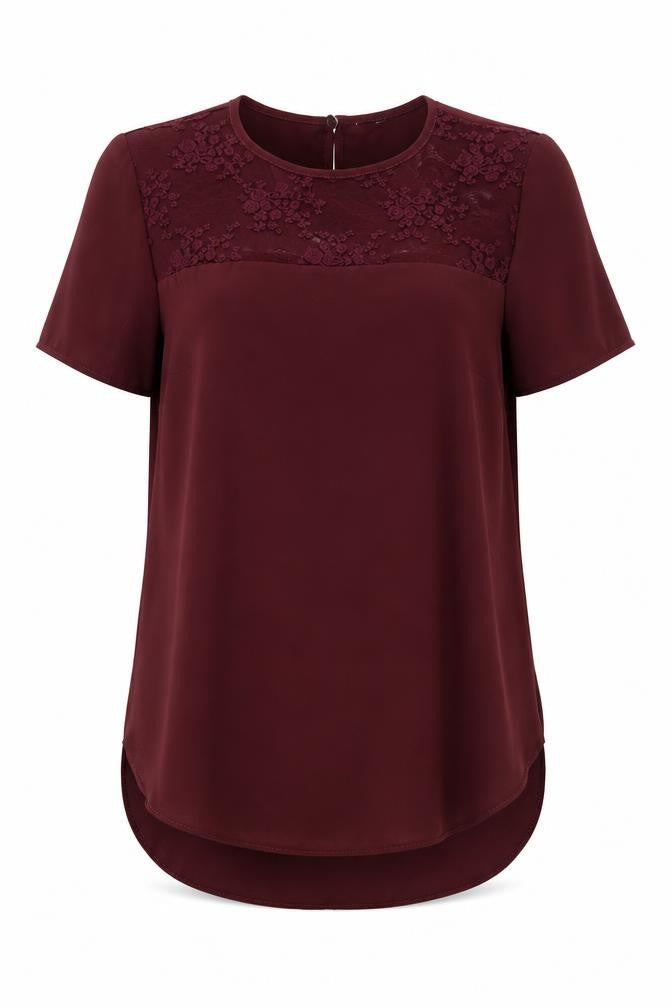 New Look Womens Red   Basic Blouse Size 6