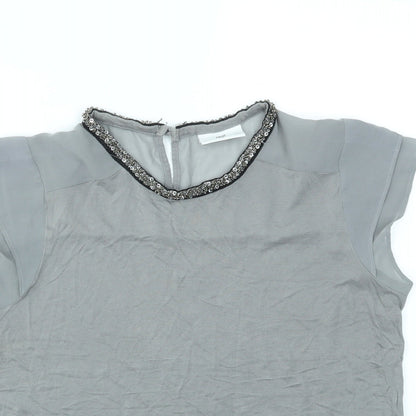 Next Womens Grey   Basic T-Shirt Size 14