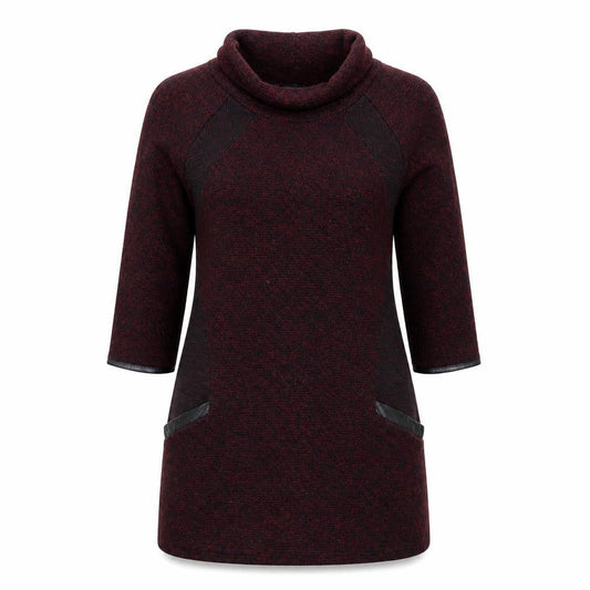 Luca Vanucci Womens Brown  Knit Jumper Dress  Size M