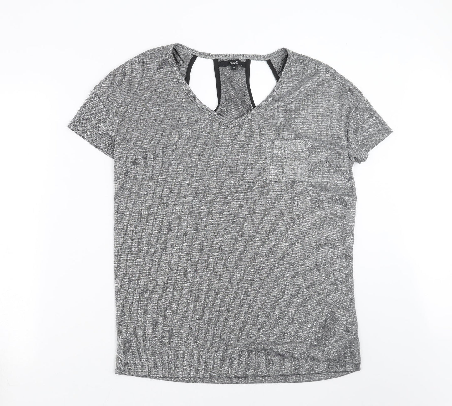 NEXT Womens Silver   Basic T-Shirt Size 10