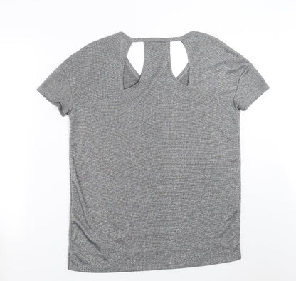 Next Womens Silver   Basic T-Shirt Size 10
