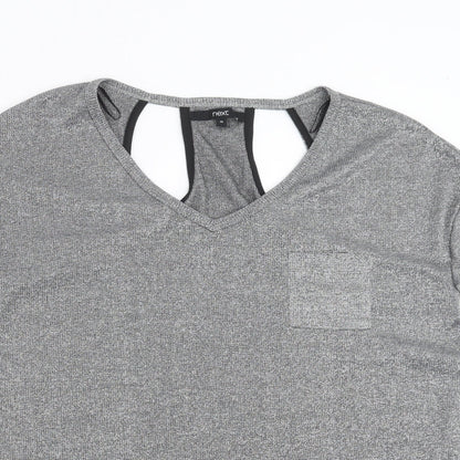 Next Womens Silver   Basic T-Shirt Size 10