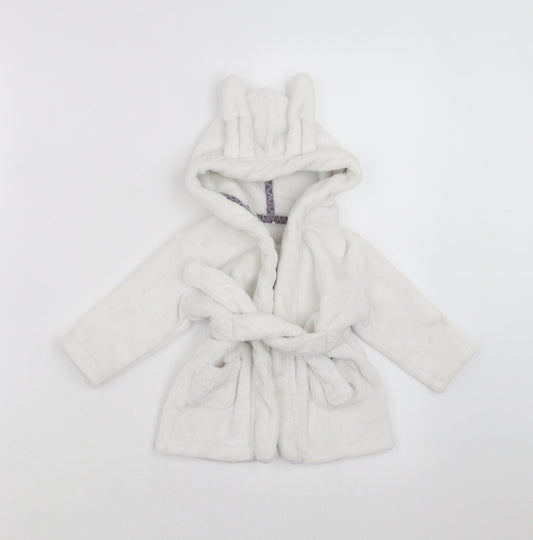 Billie Baby White Solid   Robe Size 3-6 Months