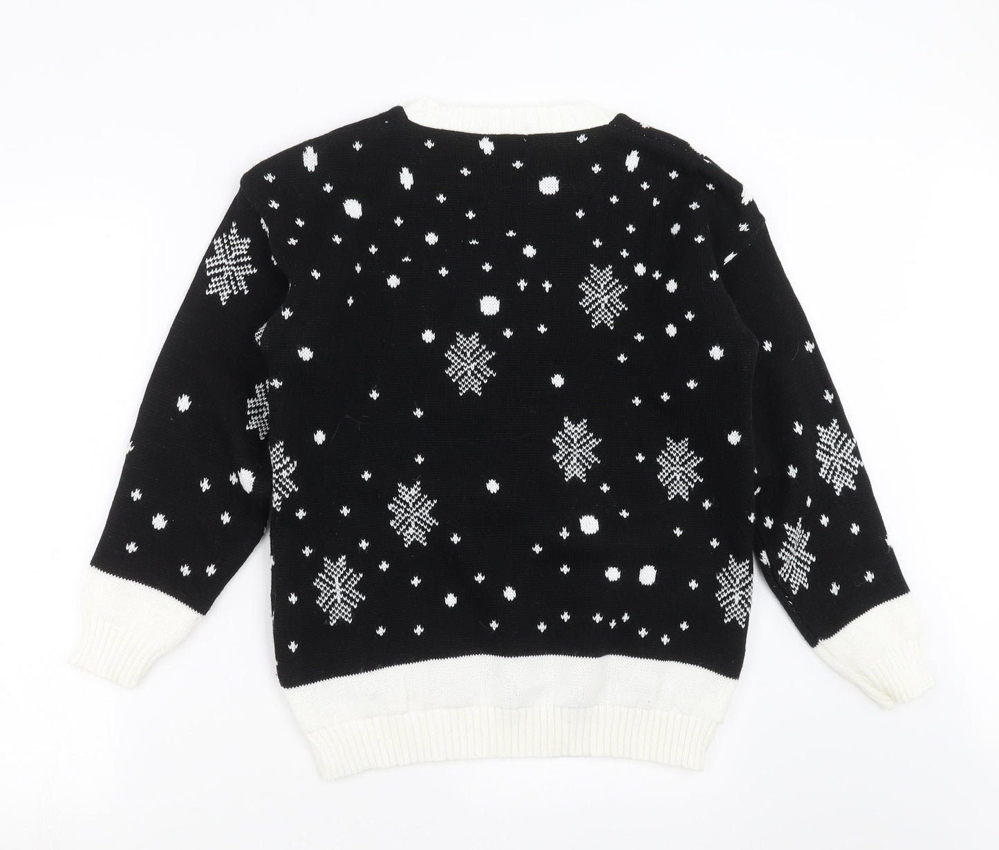 Sixth Avenue Womens Black  Knit Pullover Jumper Size S  - christmas