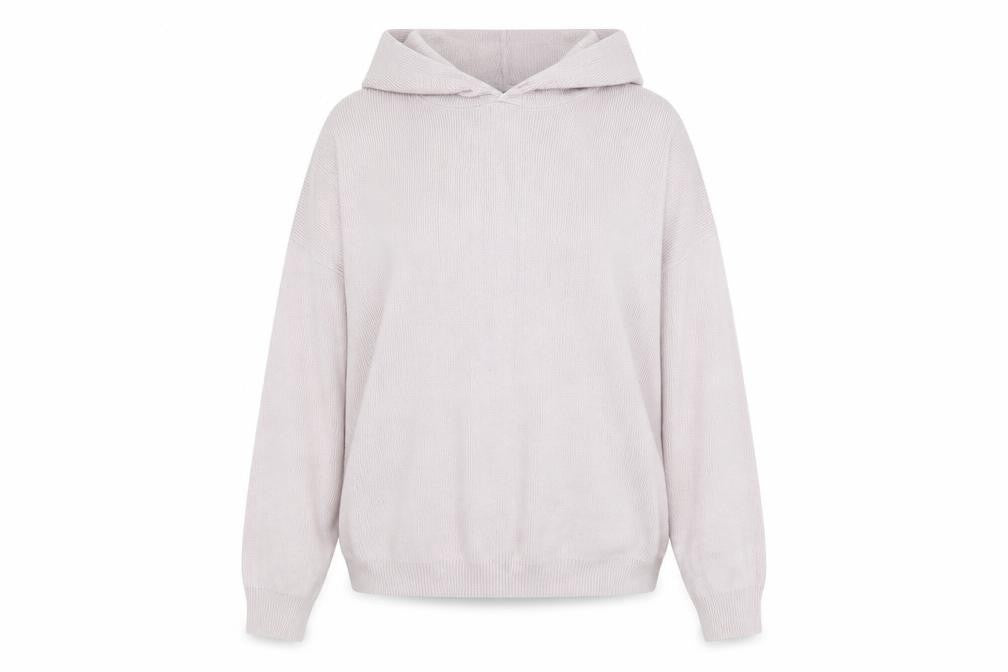 Boohoo Womens Purple  Knit Pullover Hoodie Size M