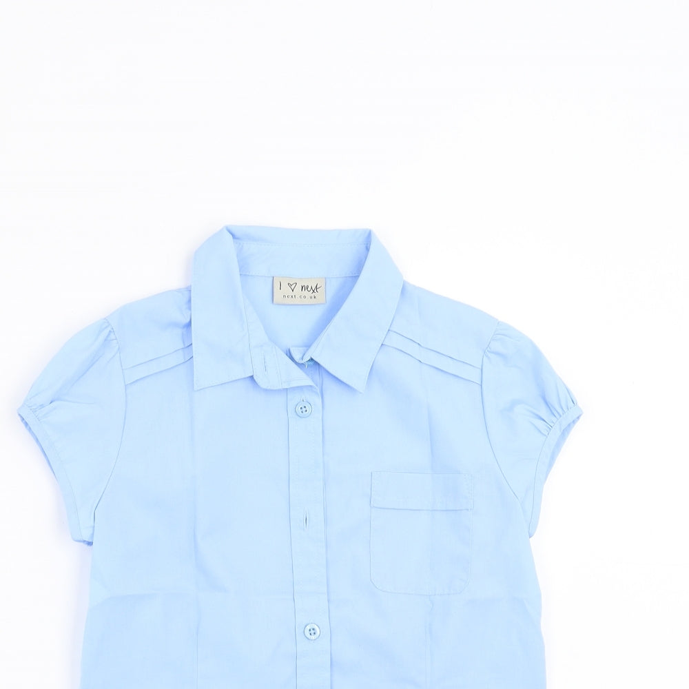 NEXT Girls Blue   Basic Button-Up Size 9 Years  - school