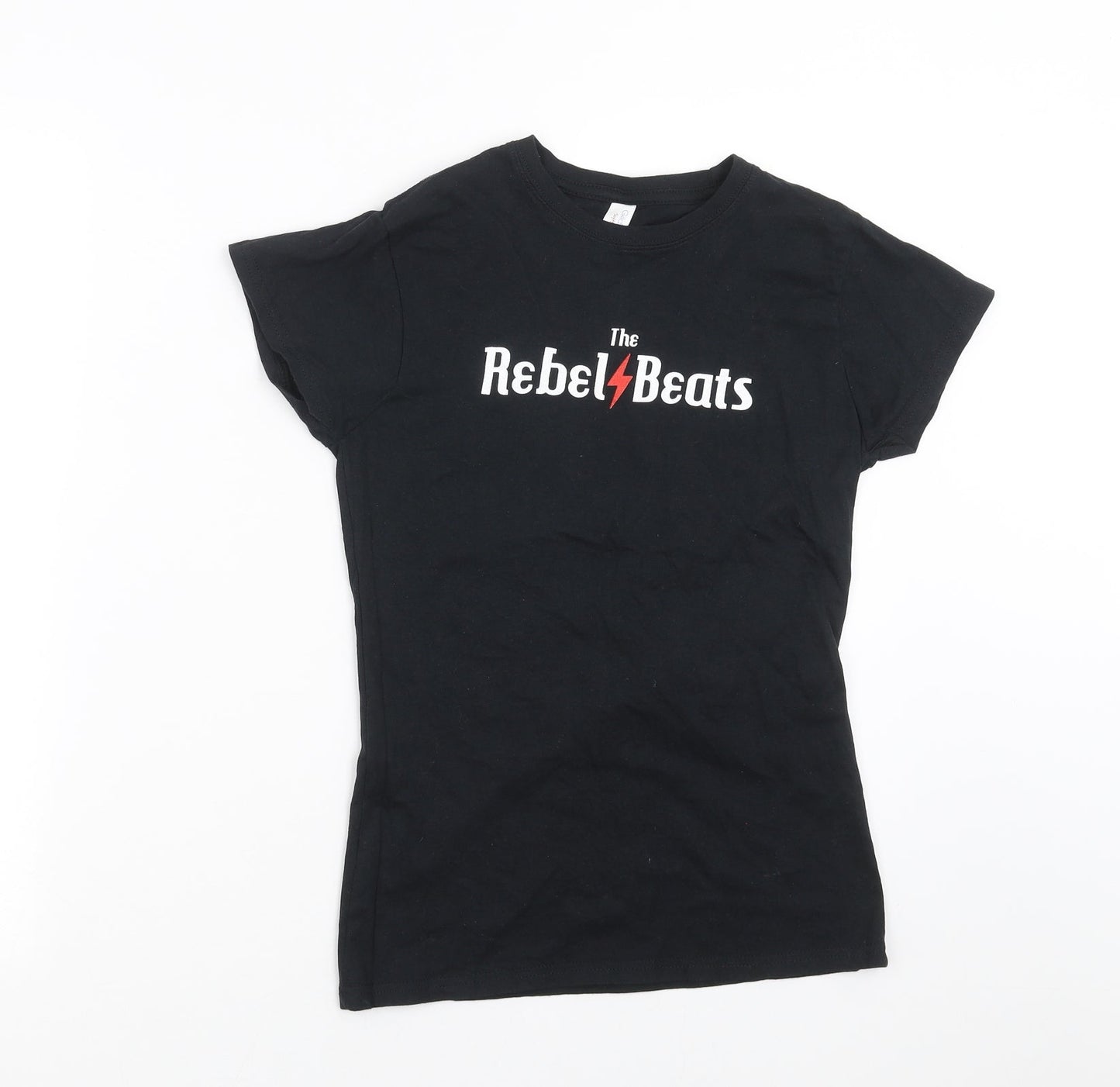 Gildan Womens Black   Basic T-Shirt Size S  - the rebel beats