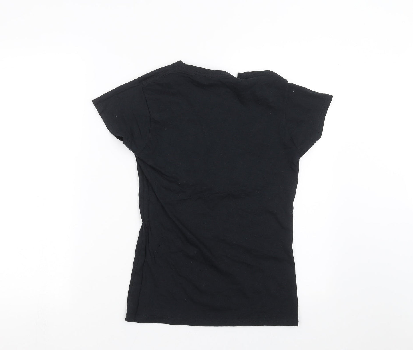 Gildan Womens Black   Basic T-Shirt Size S  - the rebel beats
