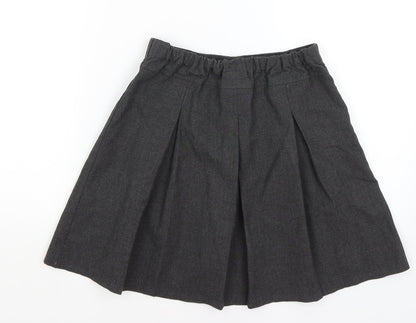 Tu Girls Grey   Pleated Skirt Size 9 Years