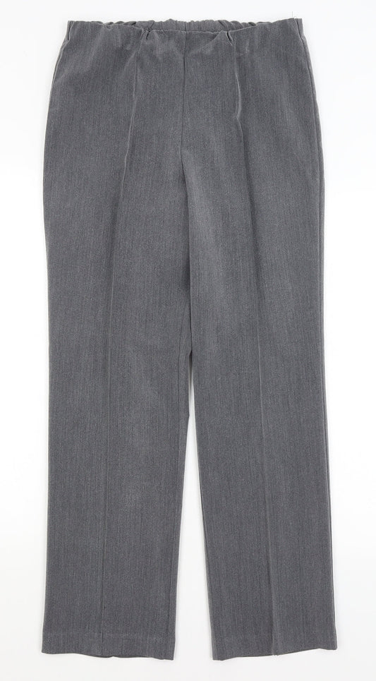 BM Womens Grey   Trousers  Size 12 L28.5 in