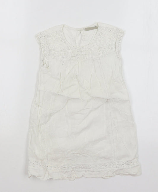 NEXT Girls White   A-Line  Size 4 Years