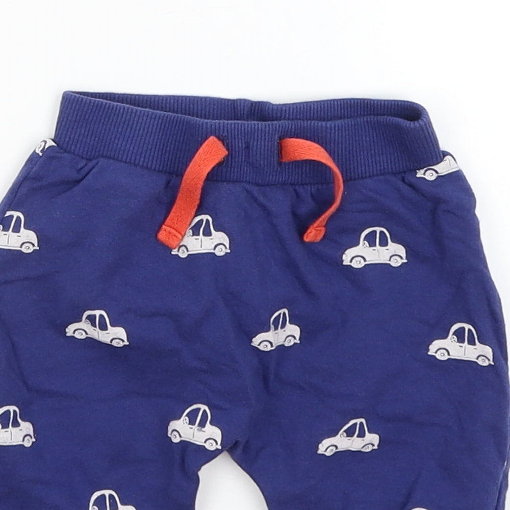 Blue Zoo Baby Blue   Jogger Trousers Size 3-6 Months  - Cars