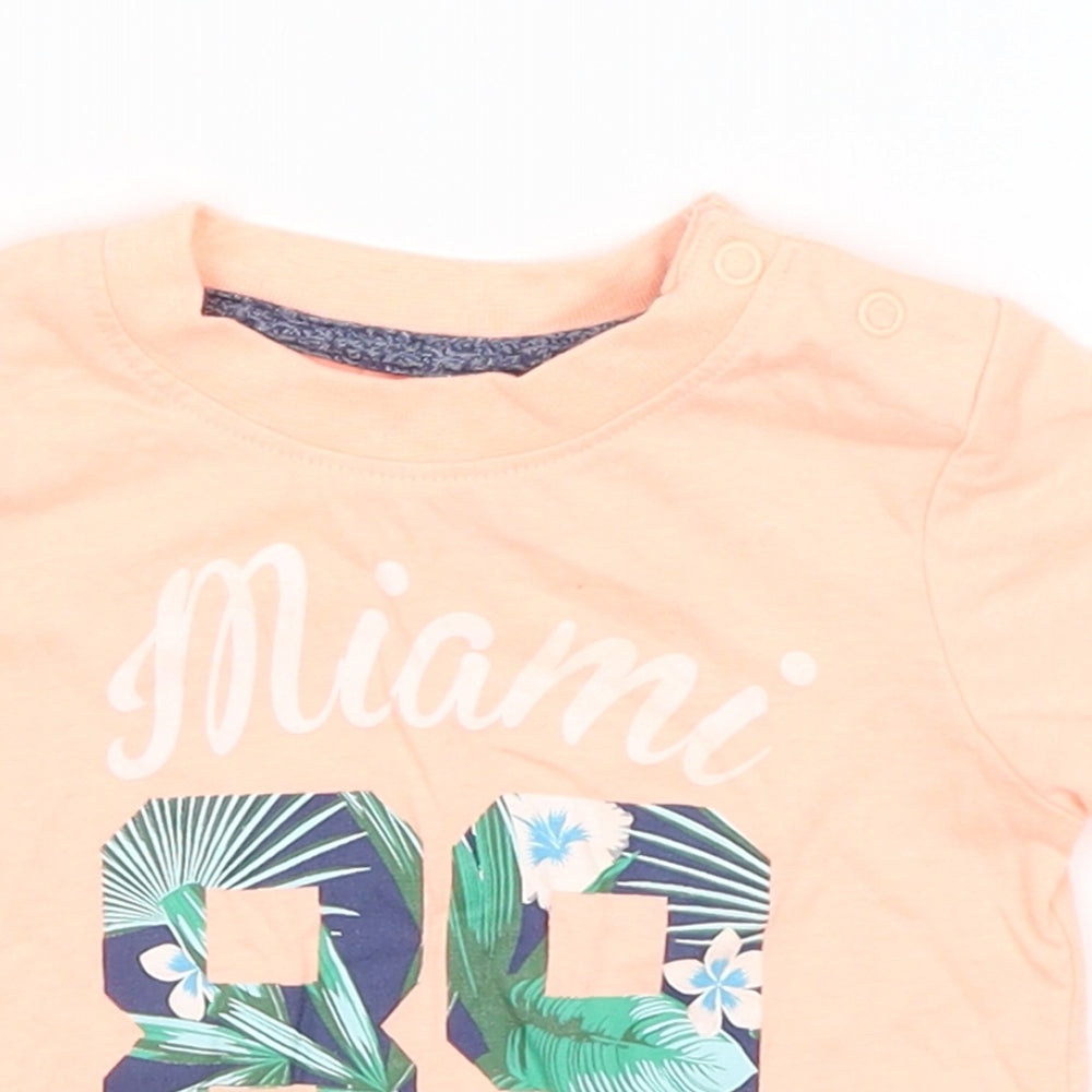 Early Days Baby Pink   Basic T-Shirt Size 6-9 Months  - Miami