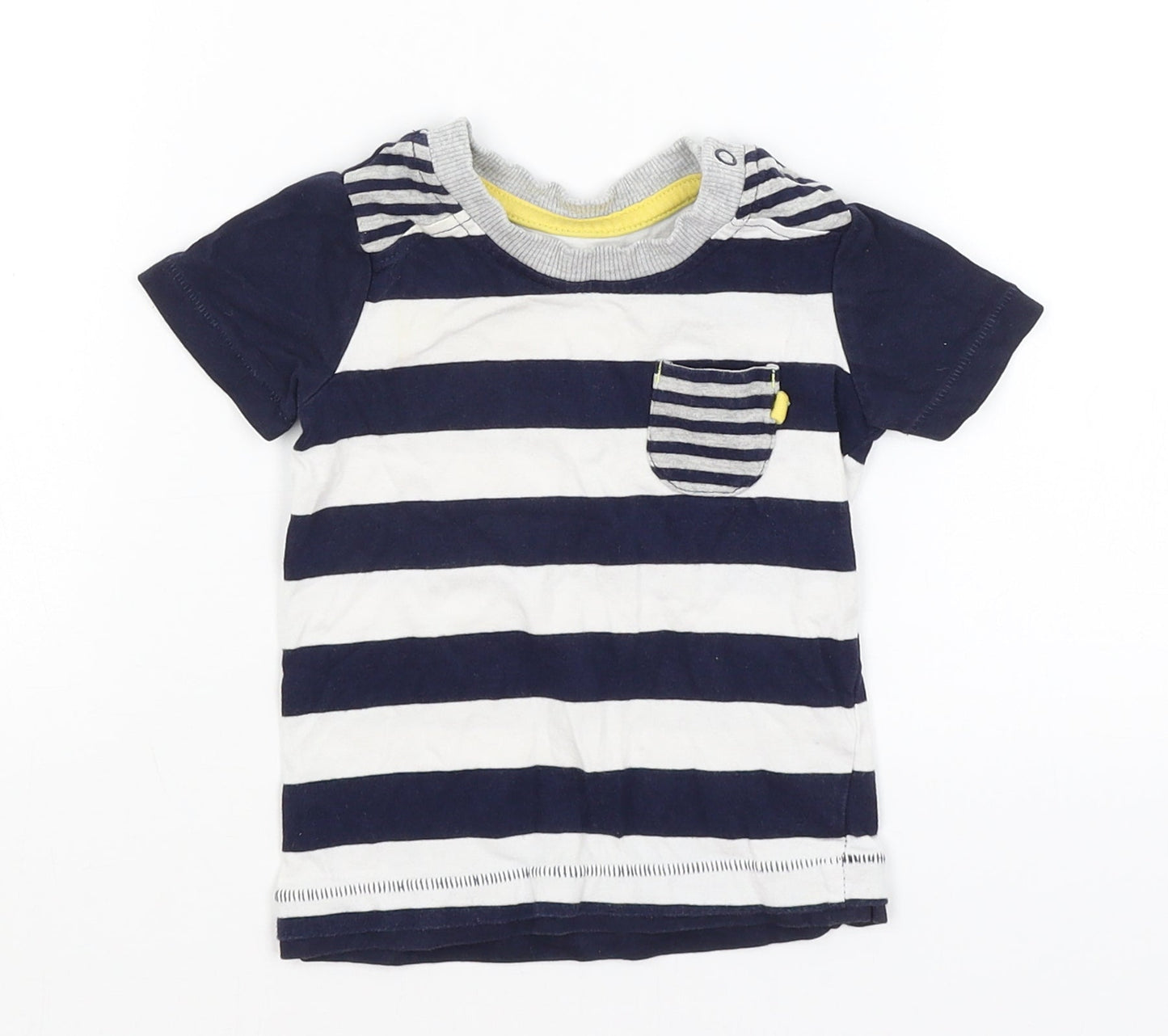 George Baby Blue Striped  Basic T-Shirt Size 6-9 Months