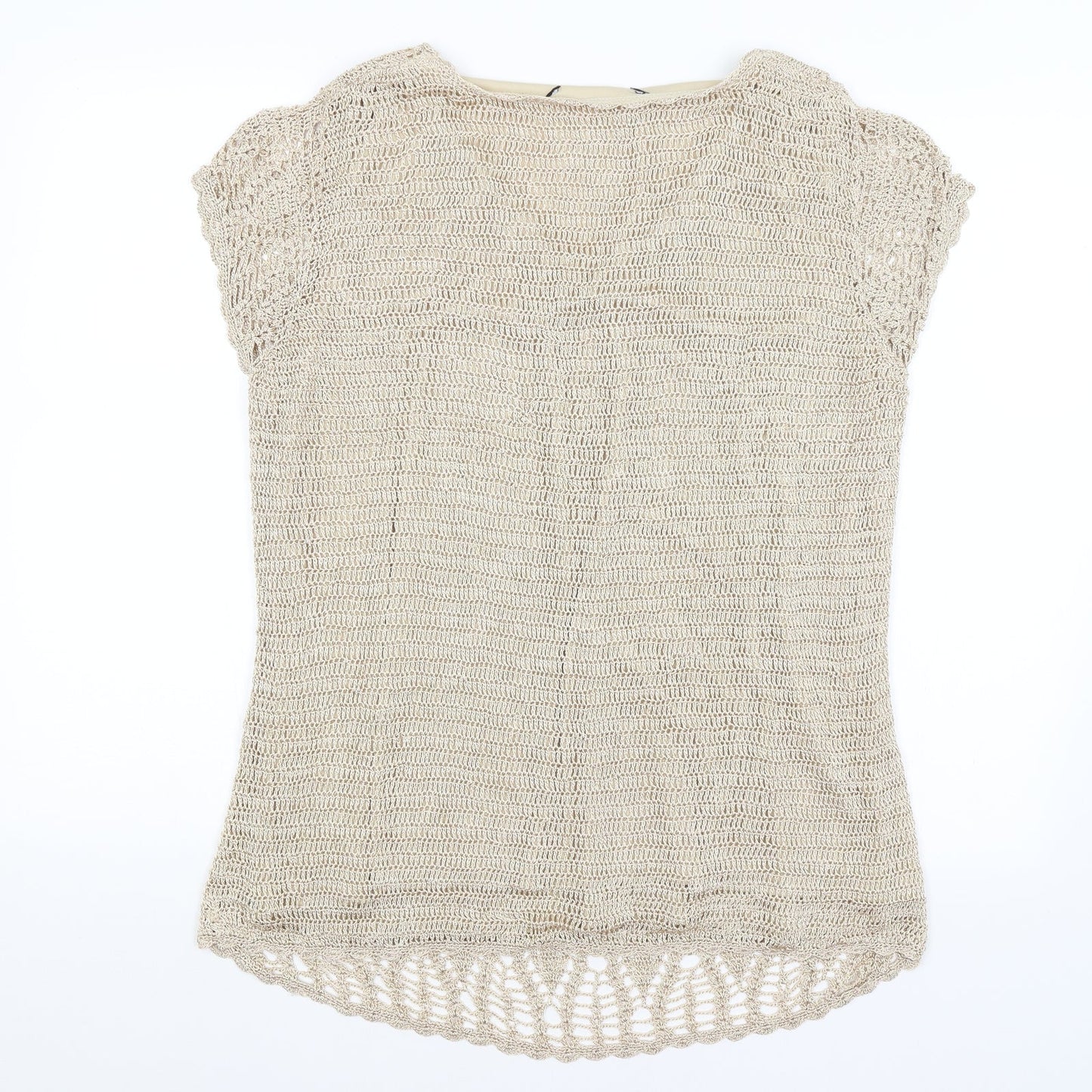 Evans Womens Gold   Basic T-Shirt Size 18