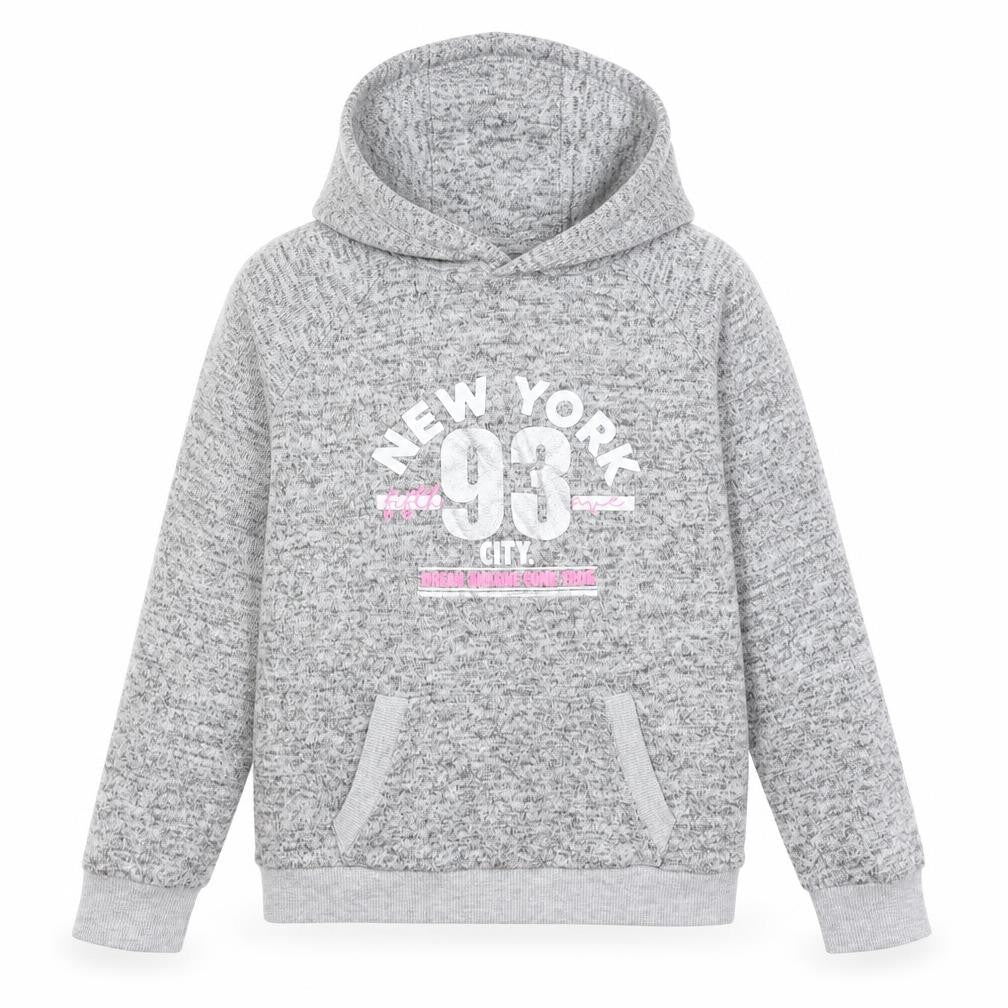 Miss E-vie Girls Grey   Pullover Hoodie Size 9-10 Years