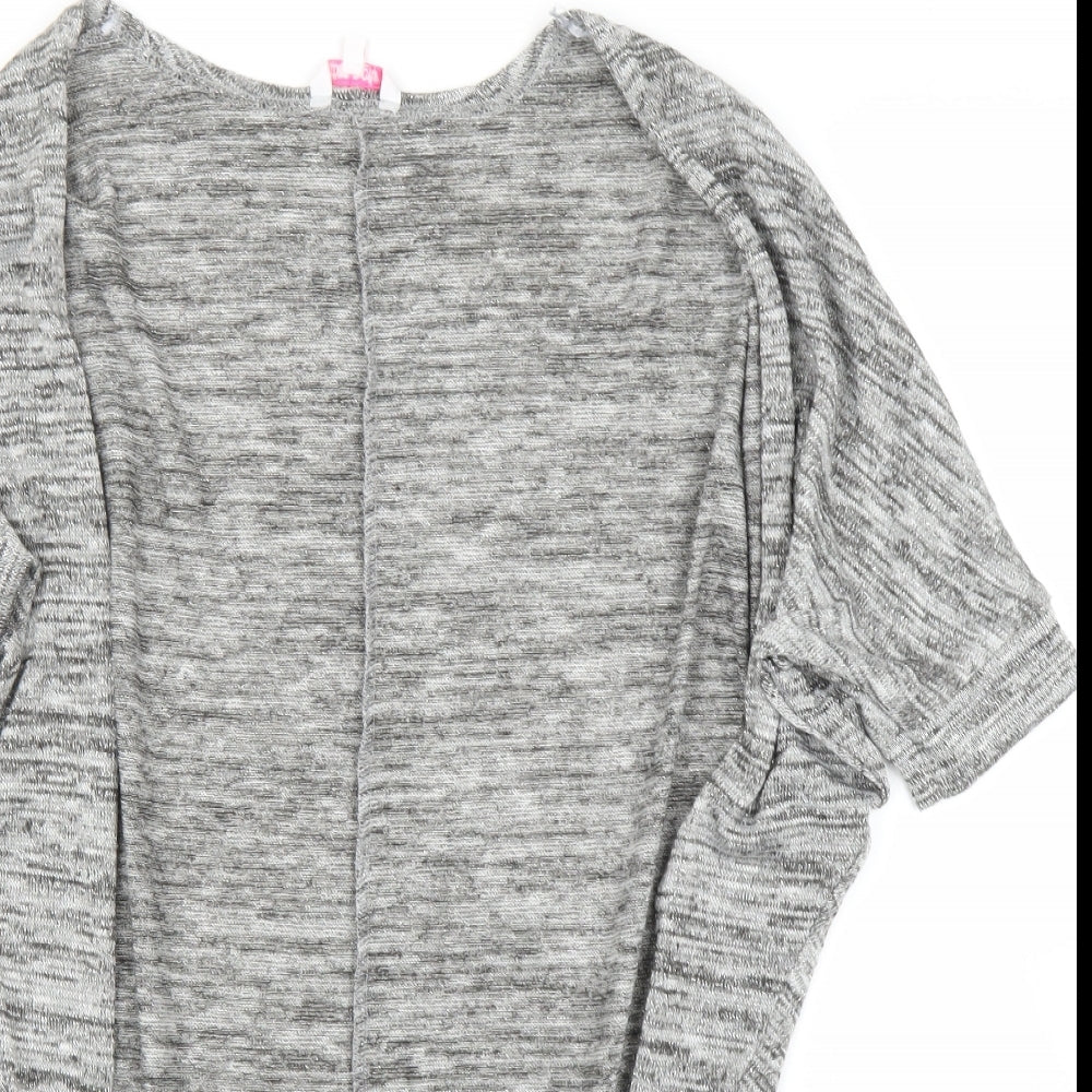 Miss Evie Girls Grey   Cardigan Jumper Size 9 Years