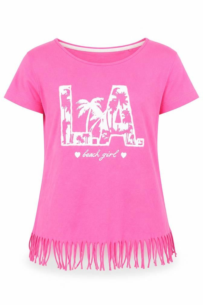 Pepperts Girls Pink   Basic T-Shirt Size 9 Years
