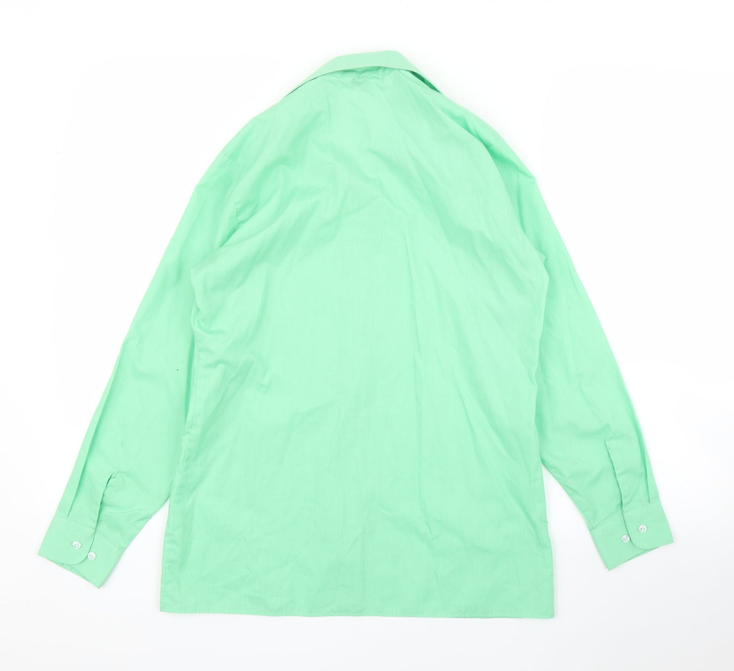 TruTex Womens Green   Basic Button-Up Size M