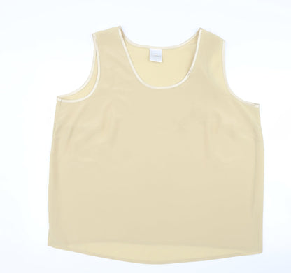 Preloved Classics Womens Gold   Basic Blouse Size 24 - Front