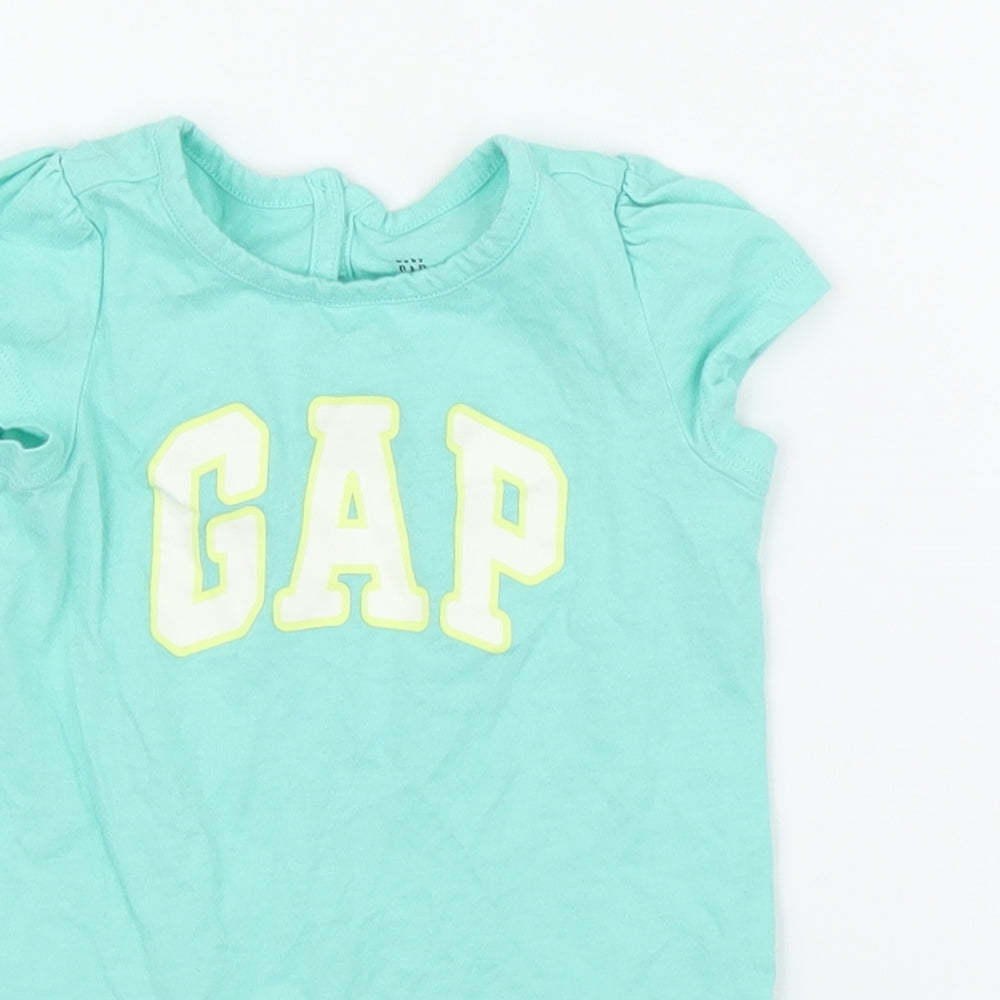 Gap Girls Green   Basic T-Shirt Size 12 Months