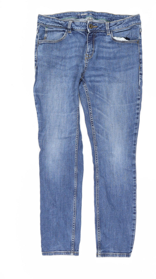 Preworn Womens Blue   Straight Jeans Size 34 L28 in