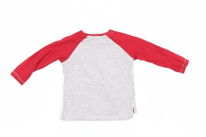 Back view of Matalan Baby Multicoloured Houndstooth Basic T-Shirt, size 6-9, Months