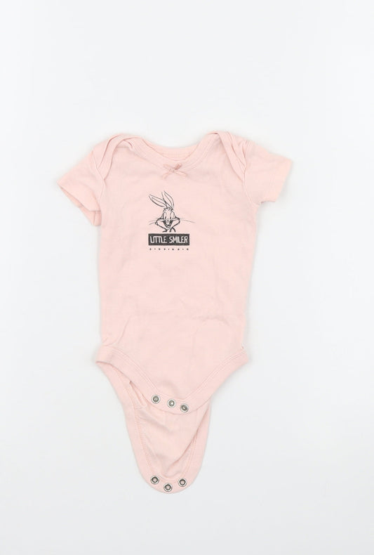 Looney Toons Girls Pink   Babygrow One-Piece Size 0-3 Months