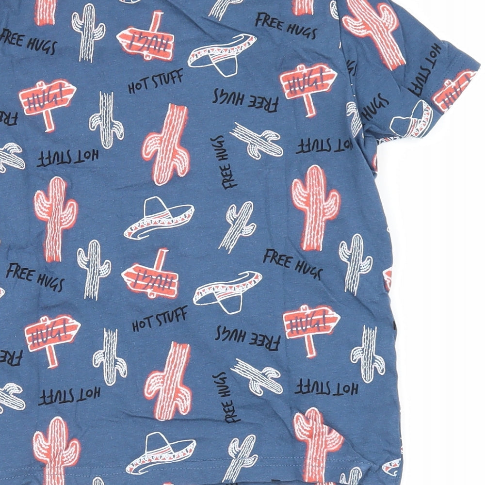 IUPILU Boys Blue   Basic T-Shirt Size 5-6 Years