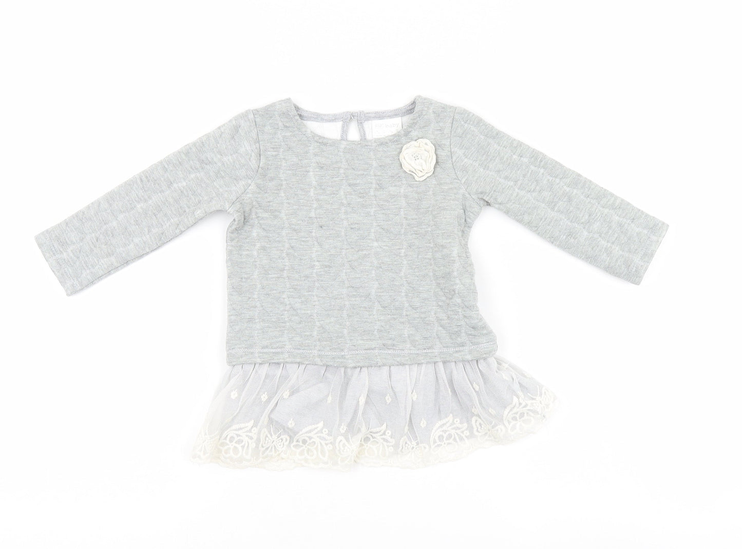 F&F Girls Grey   Basic Casual Size 6-9 Months