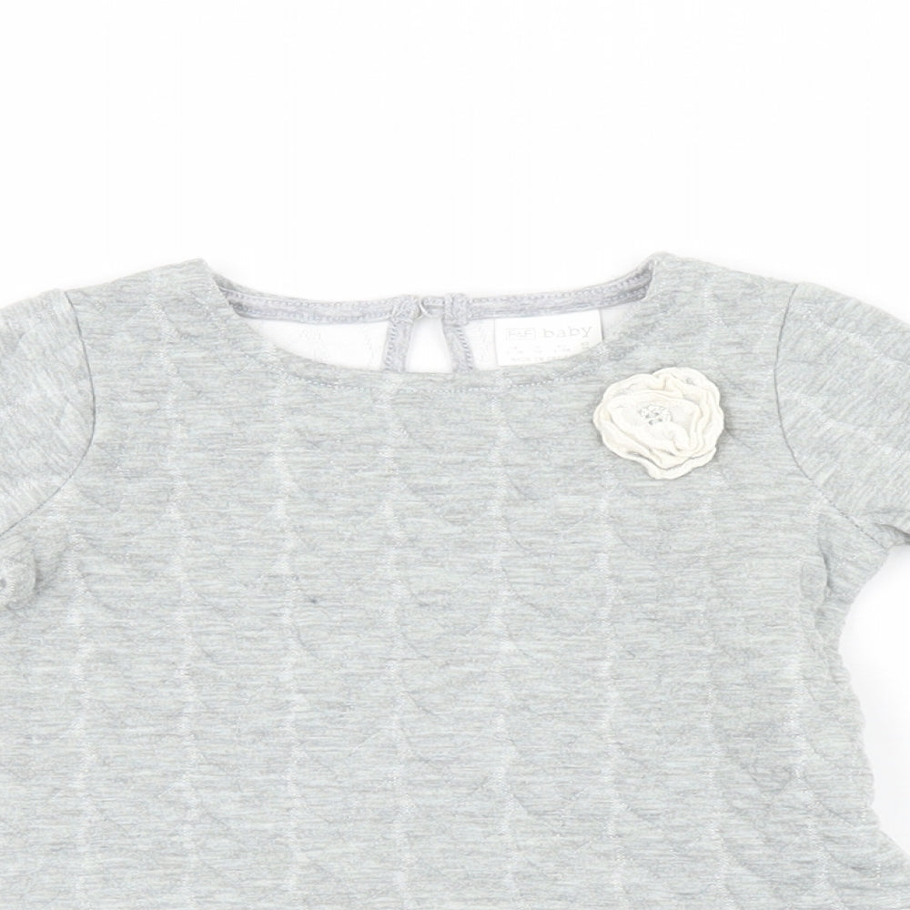 F&F Girls Grey   Basic Casual Size 6-9 Months
