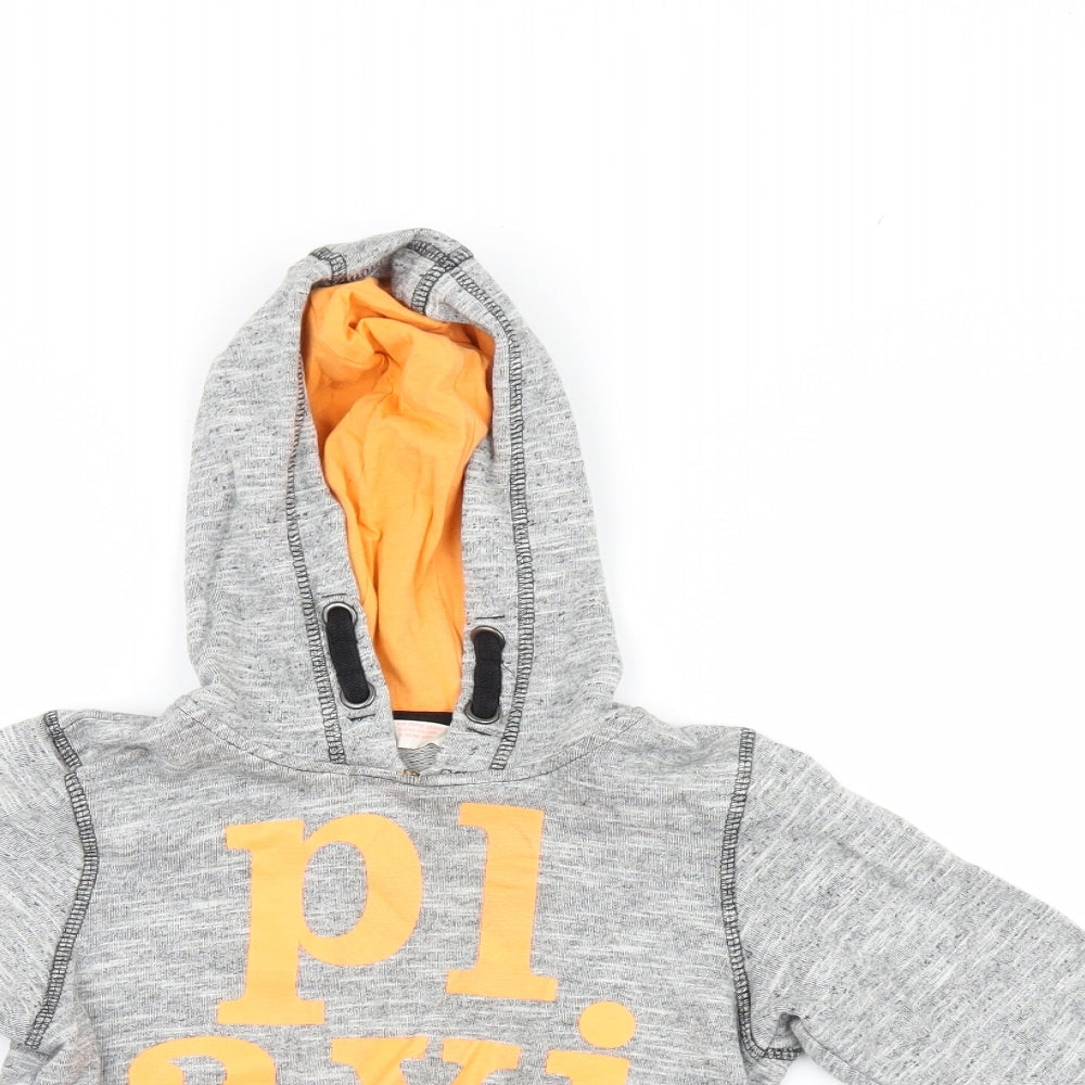 H&M Boys Grey   Pullover Hoodie Size 5-6 Years