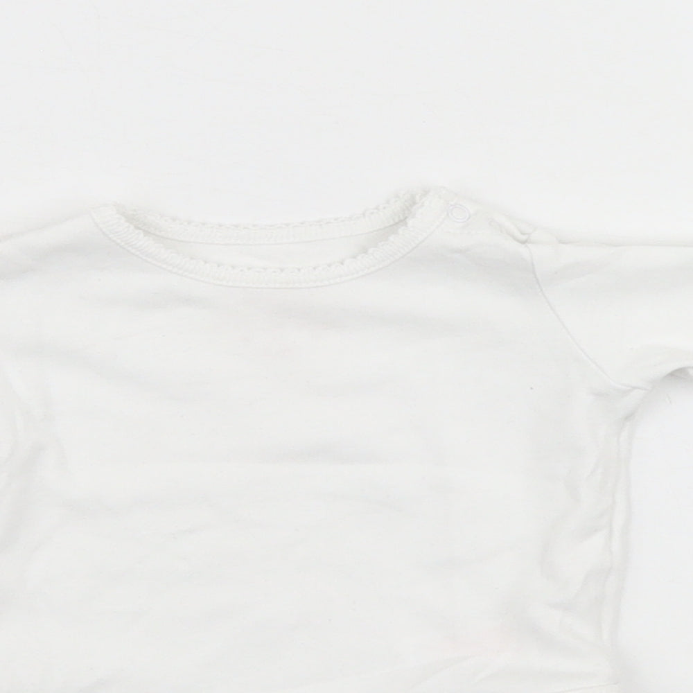 F&F Baby White   Babygrow One-Piece Size 0-3 Months