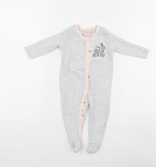 Looney Toons Girls Grey   Babygrow One-Piece Size 0-3 Months