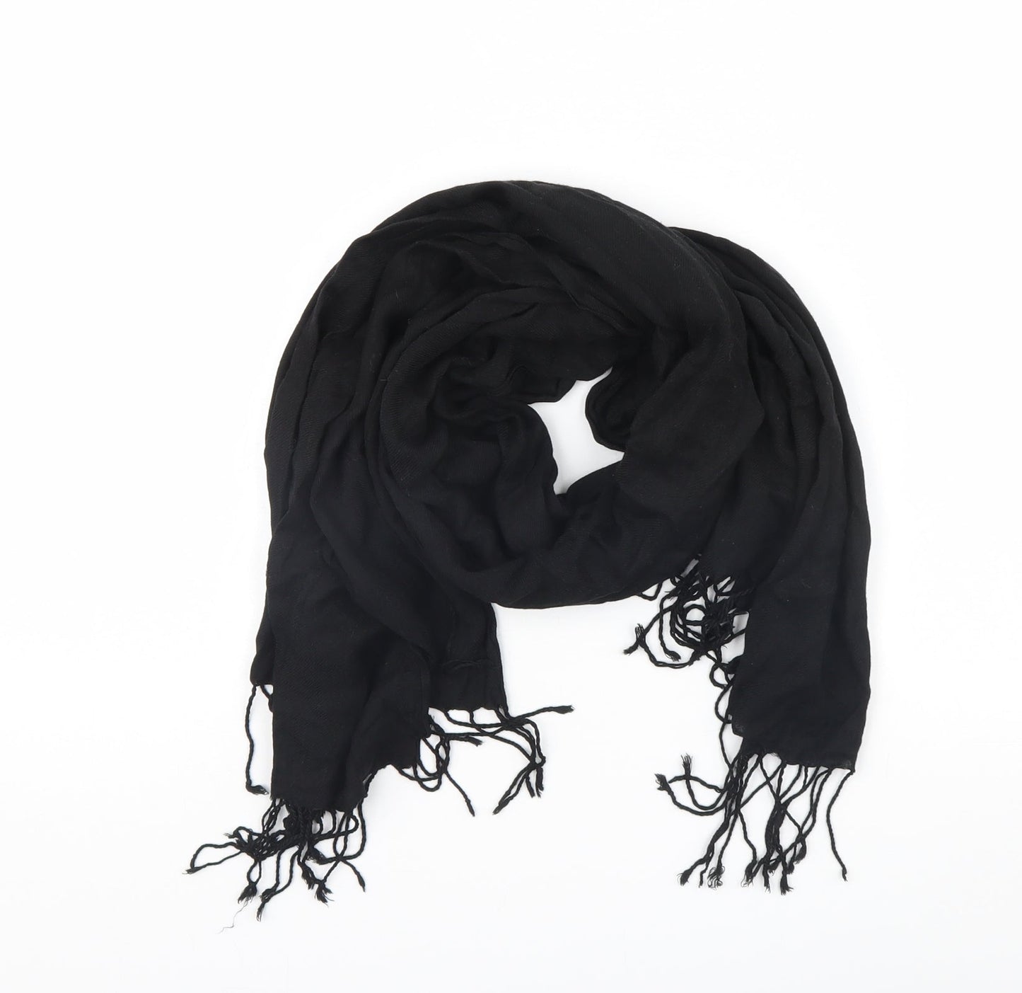 Preworn Womens Black    Scarf