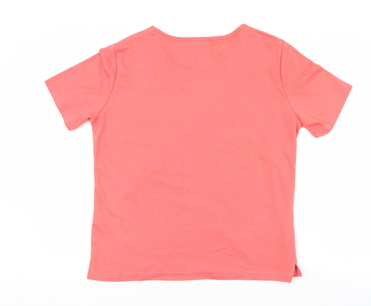 TEXT Womens Pink   Basic T-Shirt Size XL