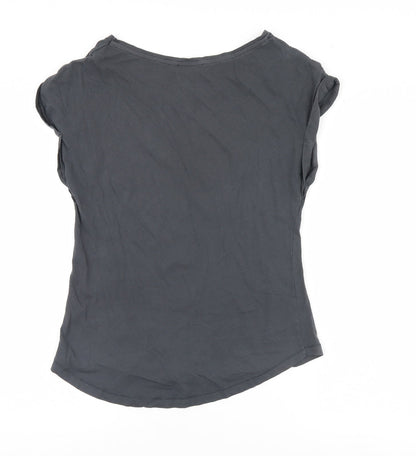 ELLE Sport Womens Grey   Basic T-Shirt Size 10