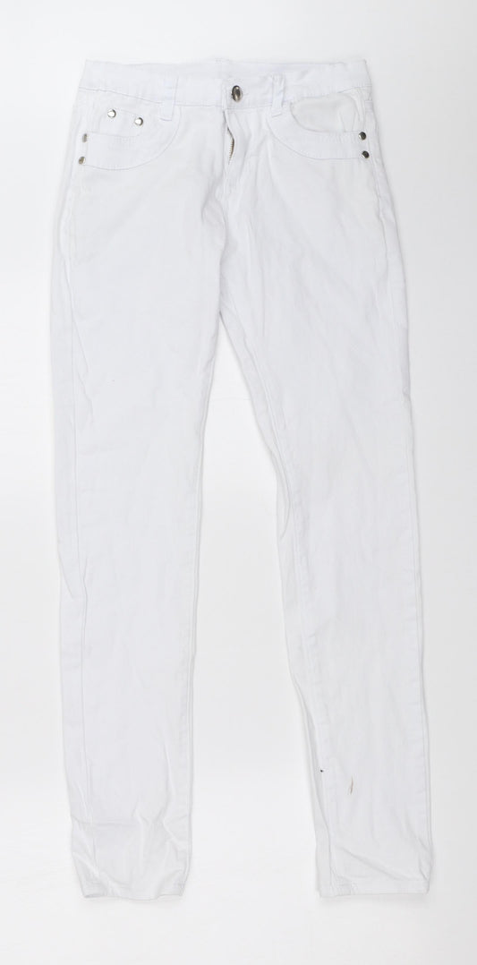 Preworn Womens White   Skinny Jeans Size 25 in L27 in