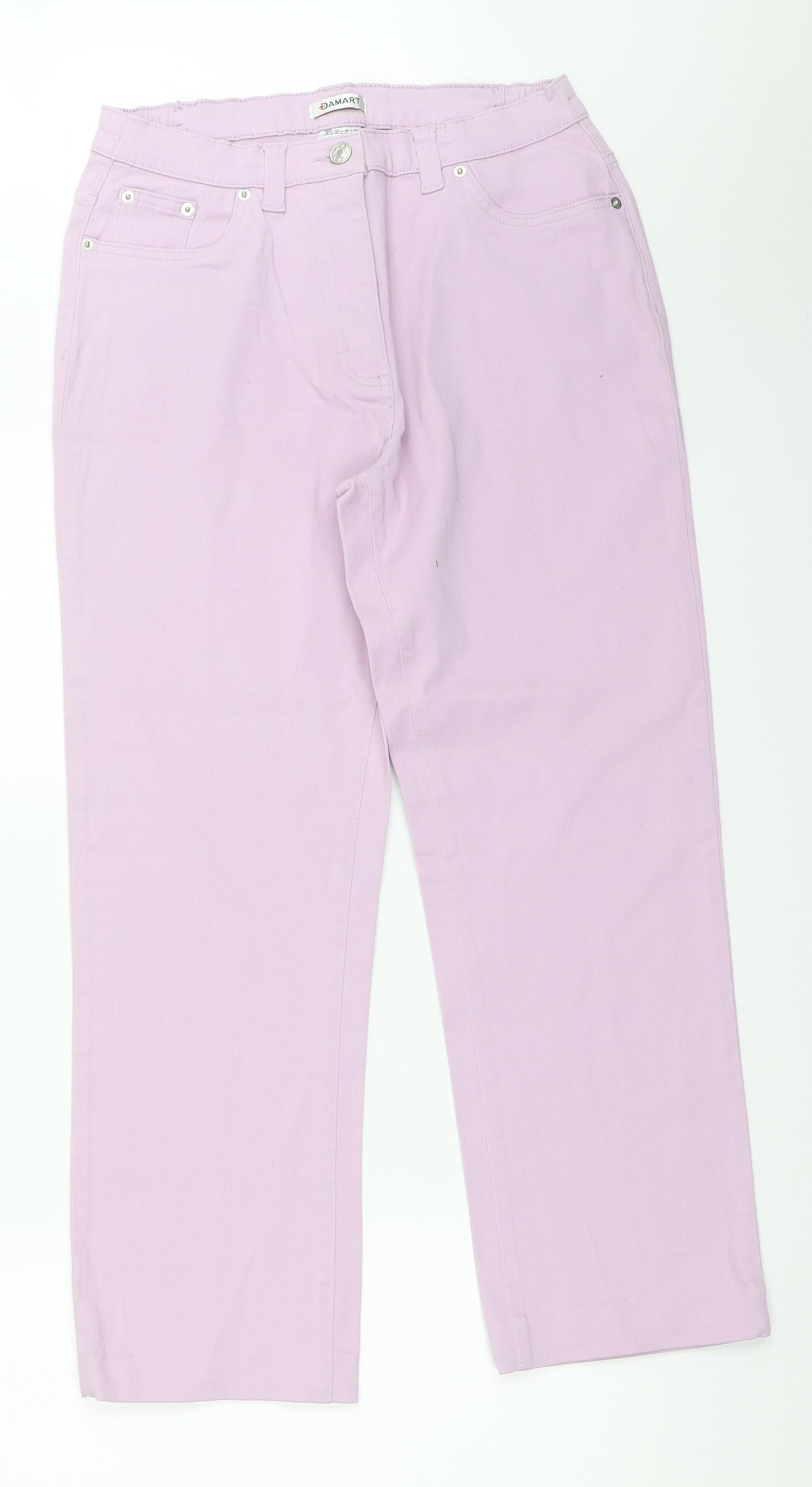 Damart Womens Purple   Straight Jeans Size 12 L25.5 in