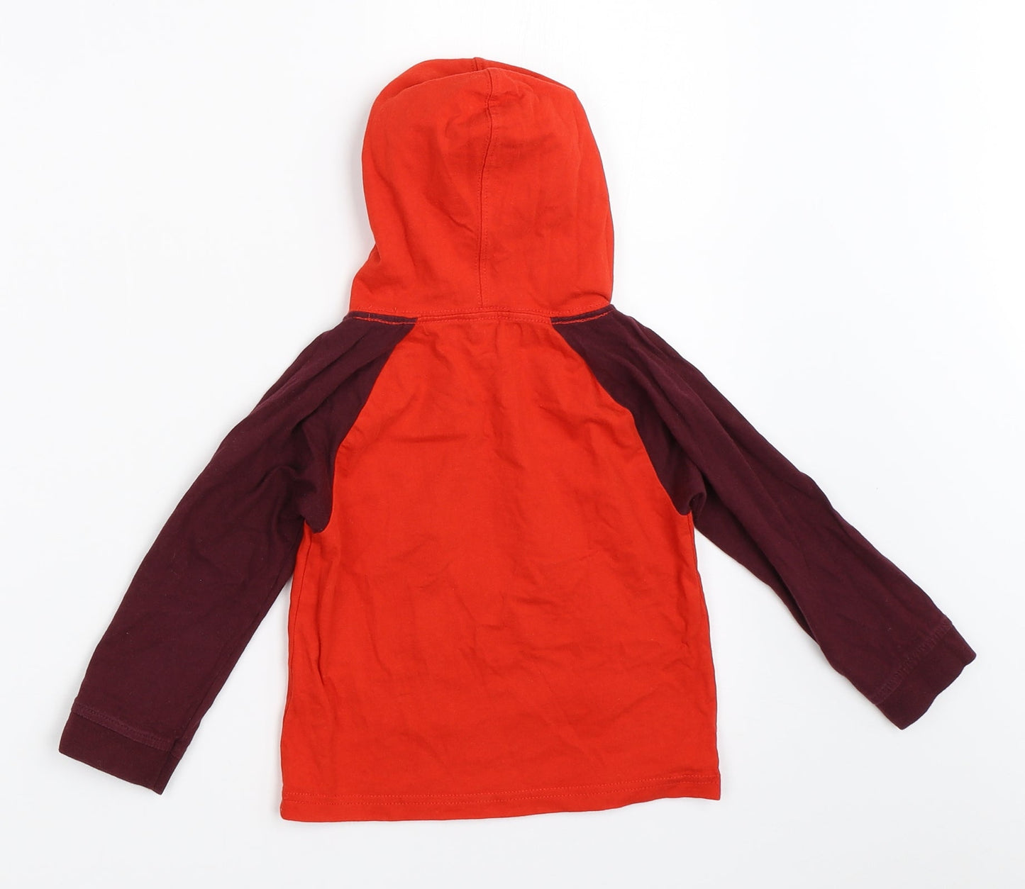 Preworn Boys Red   Pullover Hoodie Size 3 Years