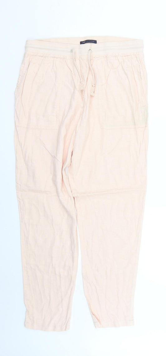 Marks and Spencer Womens Pink   Trousers  Size 12 L27 in