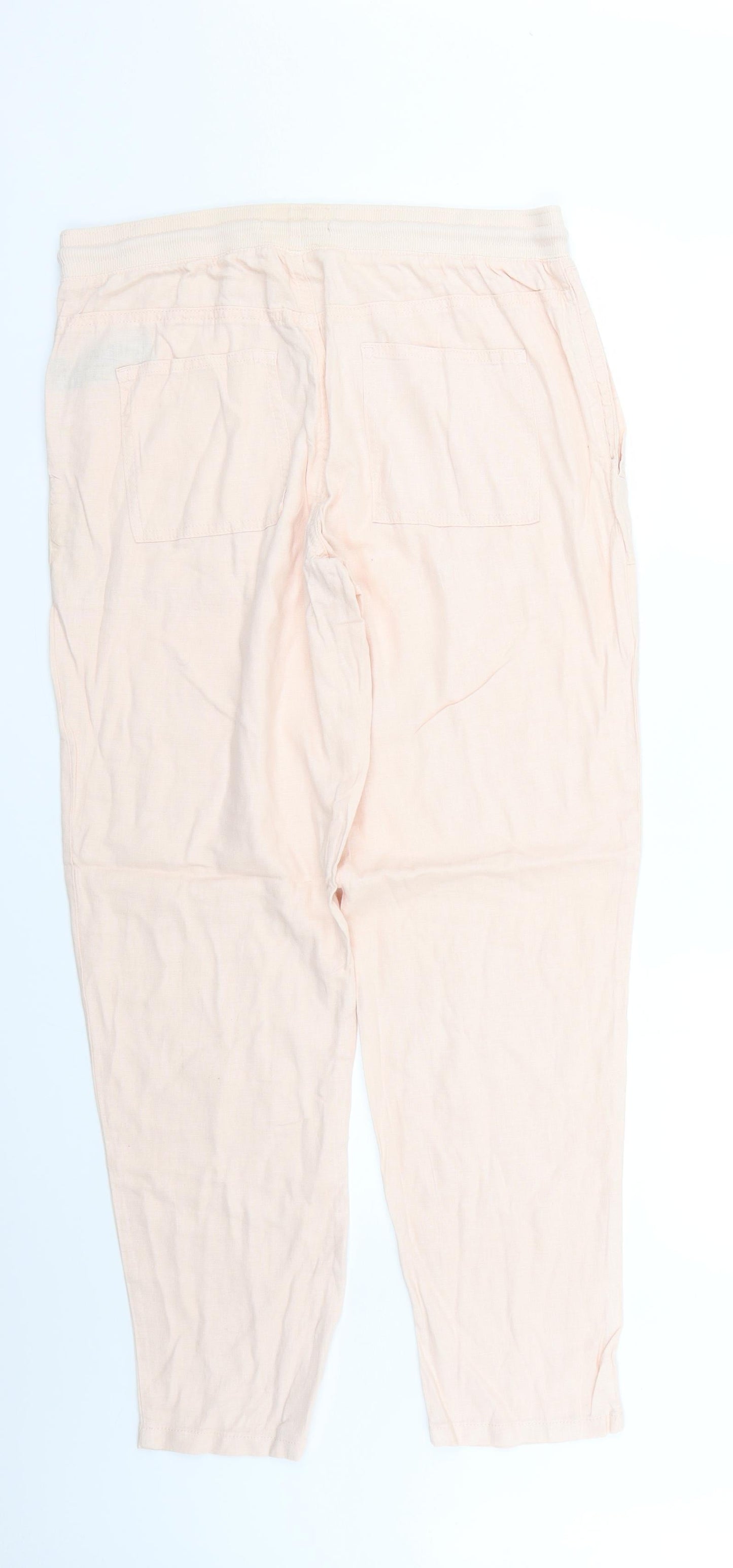 Marks and Spencer Womens Pink   Trousers  Size 12 L27 in