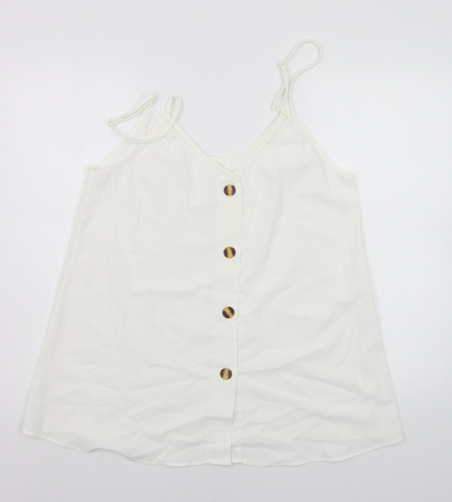 Preworn Womens White   Basic Tank Size XL