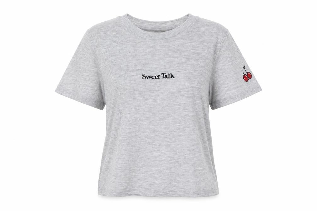 Topshop Womens Grey   Basic T-Shirt Size 6